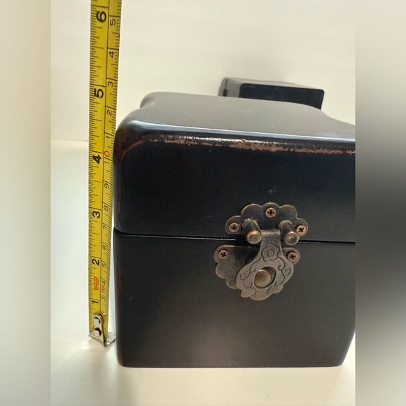 Set of 2 Dark Decorative Boxes with Metal Clasp - Picture 6 of 9